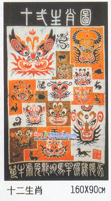 Batik Hanging-Twelve Shengxiao