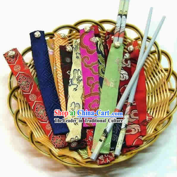 Chinese Classic Silk Chopsticks Set