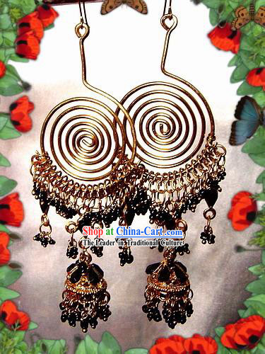 Indian Bohemia Fashion Earrings-Black Angel