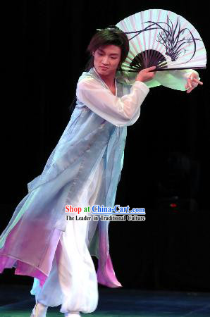 Chinese Fan Dance Costume for Men