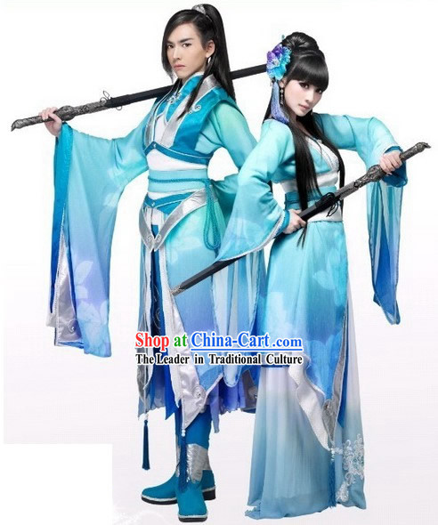 Chinese Men and Women Sword Dresses 2 Sets