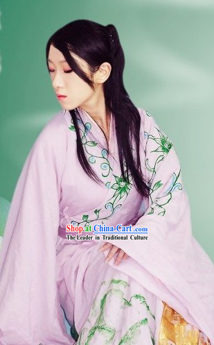 Ancient Chinese Zhiju Hanfu Clothing Complete Set