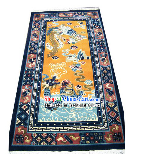 Tibetan Dragon and Phoenix Rug