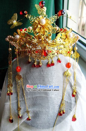 Ancient Chinese Wedding Headpiece Complete Set