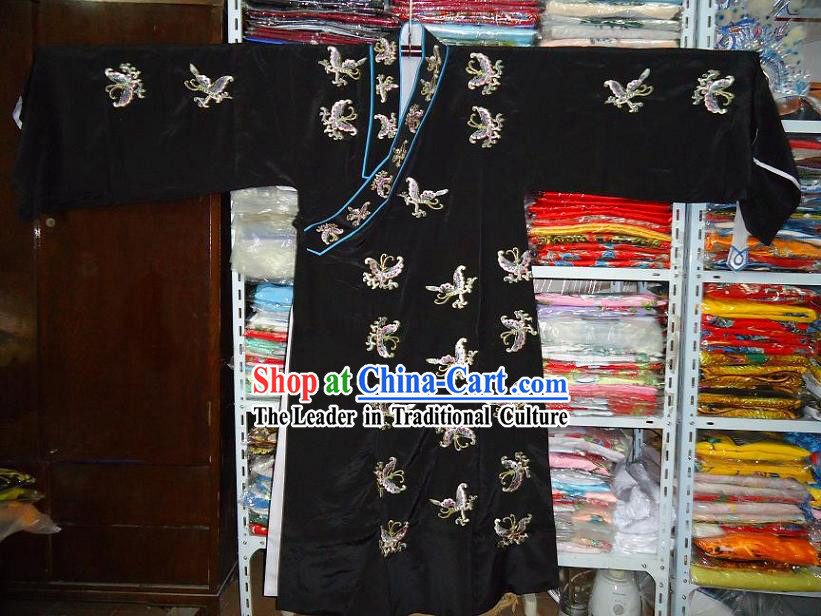 Chinese Beijing Opera Wu Sheng Embroidered Flower Robe for Men