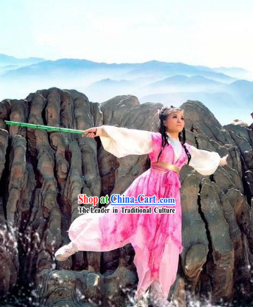 Chinese Heroin Huang Rong Kung Fu Outfit for Women