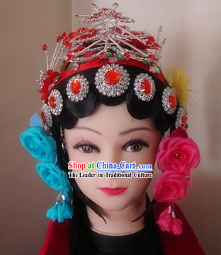 Chinese Classical Peking Opera Wig and Hair Accessories