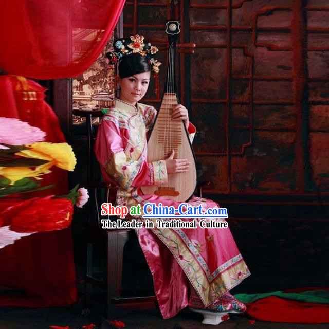 Chinese Classical Big Family Embroidered Lady Clothes