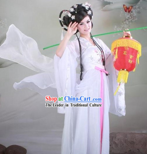 Tang Dynasty Imperial Concubine White Clothing Complete Set