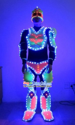 Custom Made Electric LED Lights Luminous Dancing Costumes