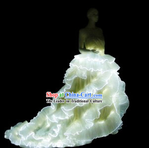 Custom Made Electric LED Lights Luminous Dancing Costumes