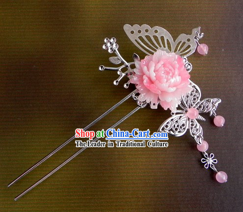 Traditional Chinese Handmade Butterfly Flower Hairpin