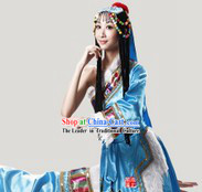 Tibetan Dancing Costume and Hair Accessories for Women