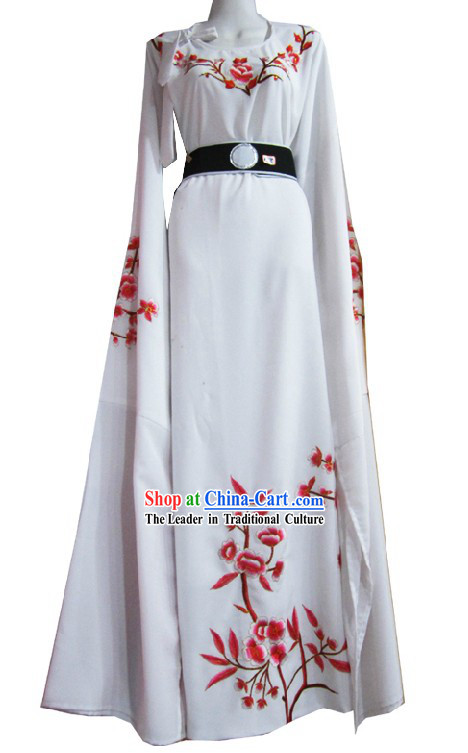 Chinese Shaosing Opera White Xiao Sheng Costume for Men