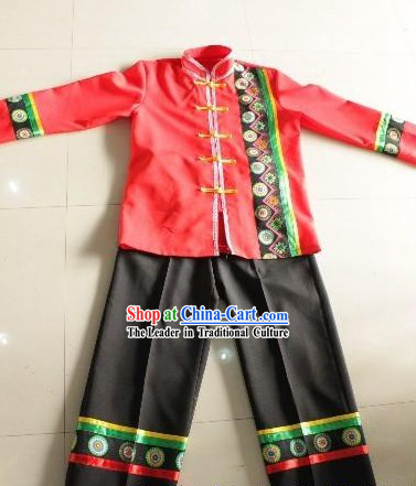 Chinese Zhuang Ethnic Clothes for Men