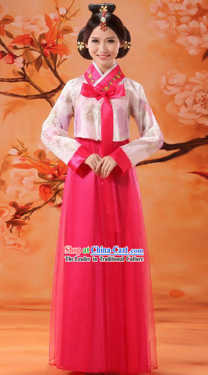 Traditional Chinese Korean Nationality Dance Costume for Women