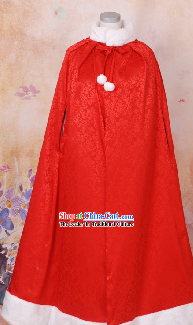 Ancient Chinese Red Princess Cape for Women