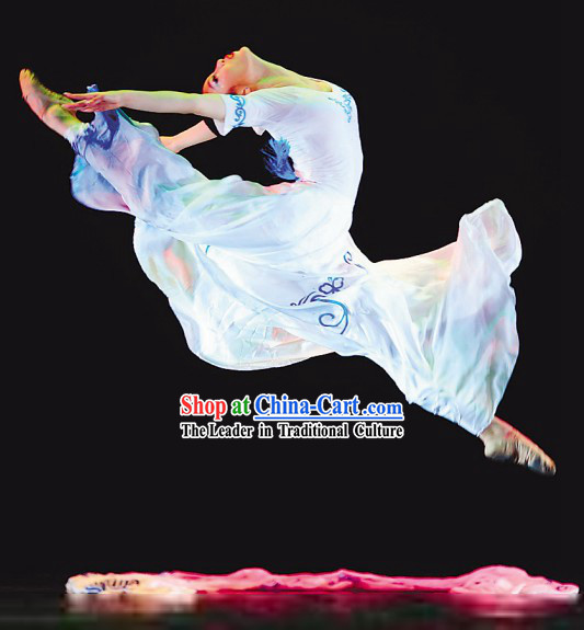 Chinese Classical White Dance Costume for Women