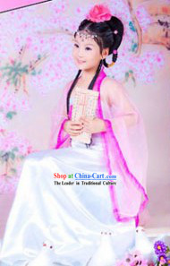 Ancient Chinese Stage Performance Guzhuang Costume for Kids