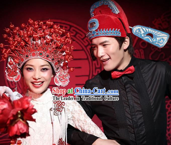 Chinese Classical Wedding Crowns for Men and Women