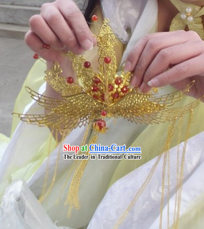 Ancient Chinese Handmade Wedding Phoenix Crown