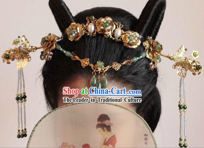 Ancient Chinese Ceremonial Traditions and Customs Hair Accessories Complete Set