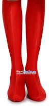 Traditional Red Chinese Mongolian Boots Covers