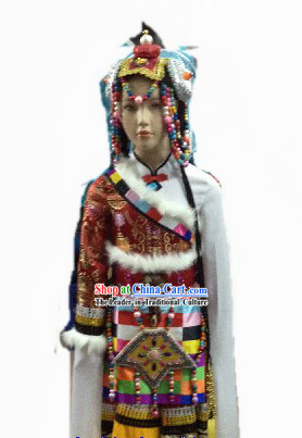 Tibetan National Traditional Clothes of Tibet