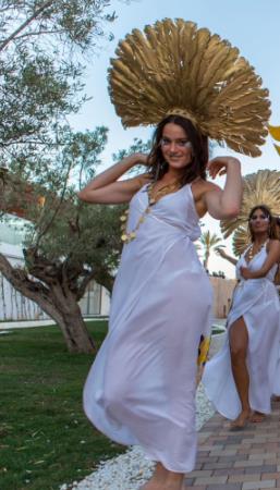 Chile National Costume and Headwear Complete Set for Women