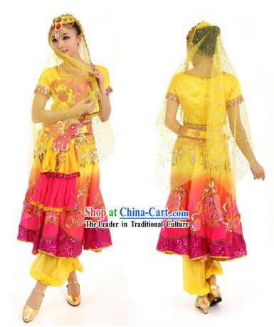 Indian Classical Dance Costumes and Headdress for Women