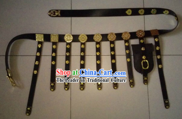 Chinese Tang Dynasty Handmade Hanfu Clothing Belt for Men