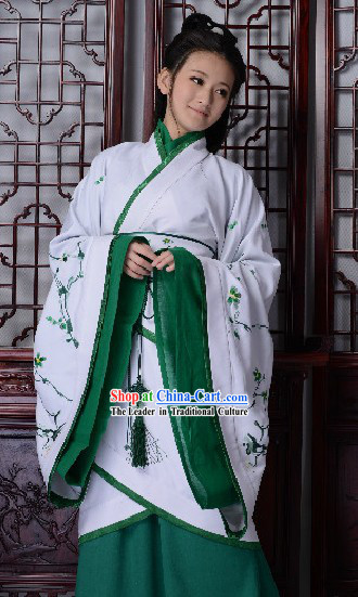 Ancient Chinese Handmade Han Fu Gu Zhuang Costumes for Women