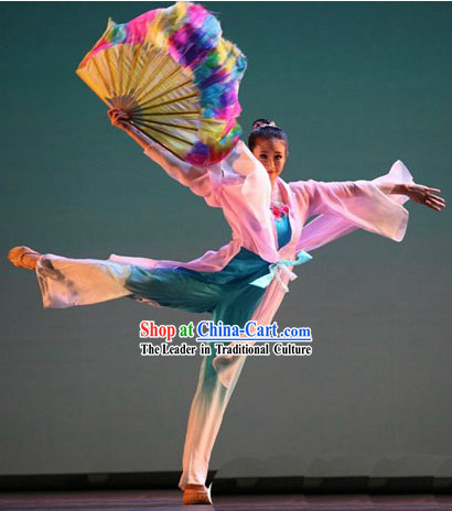 Chinese Classical Fan Dancing Costume for Women