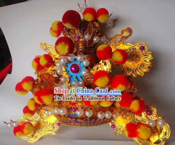 Traditional Chinese Peking Beijing Opera Hat Headgear for Men