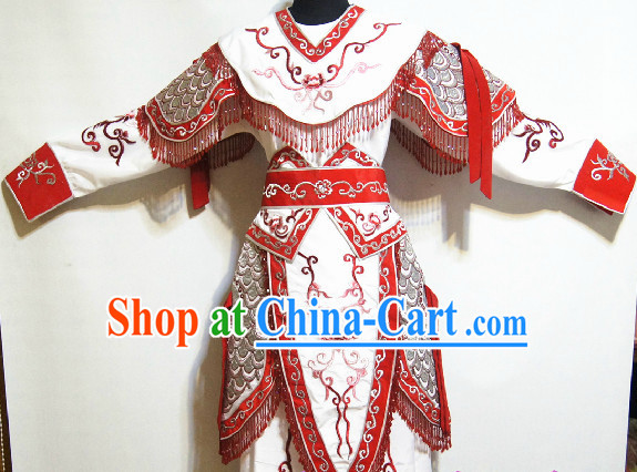 Chinese Traditional Hua Mulan Armor Costumes for Women