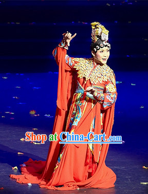 Ba Wang Bie Ji Empress Costumes and Headwear Complete Set