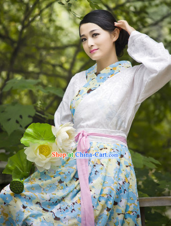 Traditional Chinese Lover Dresses with Lotus