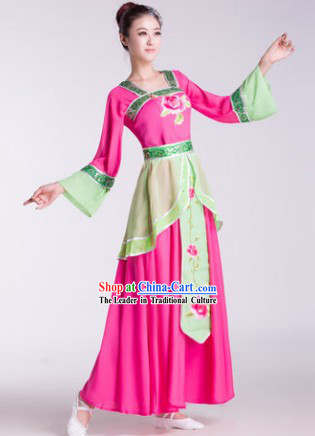 Chinese Classical Hanfu Dance Costumes and Hair Accessories for Women