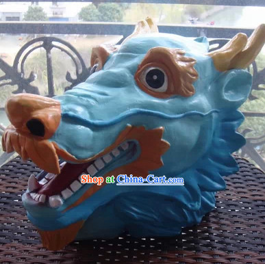 Stage Performance Blue Dragon Mask