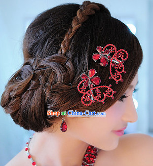 Romantic Red Hair Accessories