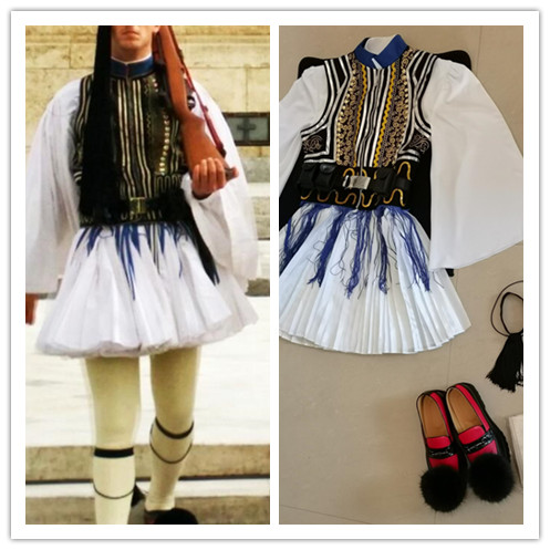 Custom Greek Evzone national costume for cultural event
