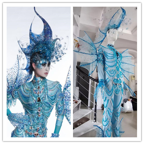 Custom marine organism cosplay costume for convention