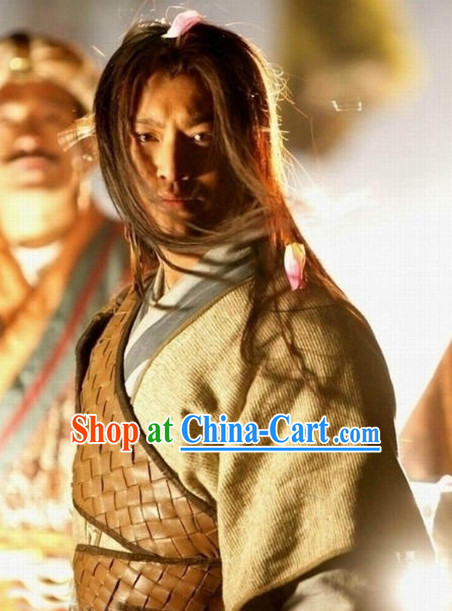 China Yang Guo Swordman Suit and Long Wig for Men