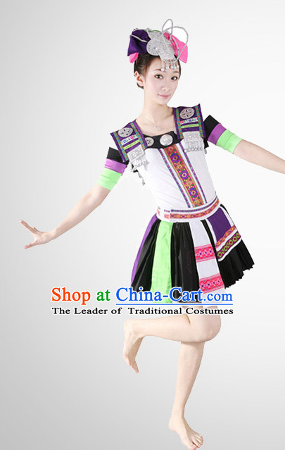 Chinese Folk Fan Dance Costume Wholesale Clothing Group Dance Costumes Dancewear Supply for Women