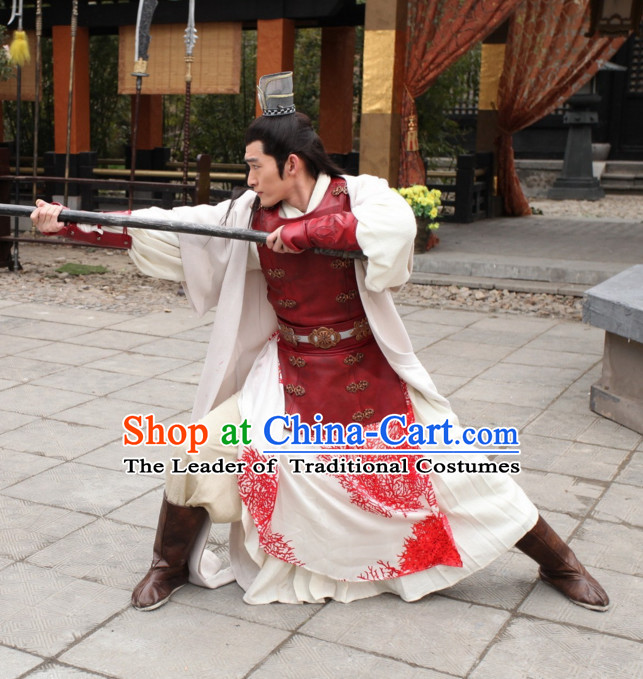 Chinese Costume Sui Dynasty Period Knight Warrior Superhero Costumes Chinese Clothing Complete Set for Men