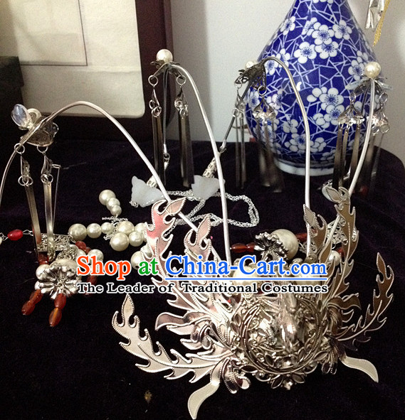 Chinese Ancient Style Imperial Crown Headwear Headpieces Hair Jewelry Hairpin for Women