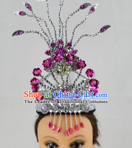 Chinese Dance Apparel Hair Jewelry North Korean South Korean Asian Fashion Wholesale Stage Performance Headdress Folk Decorations