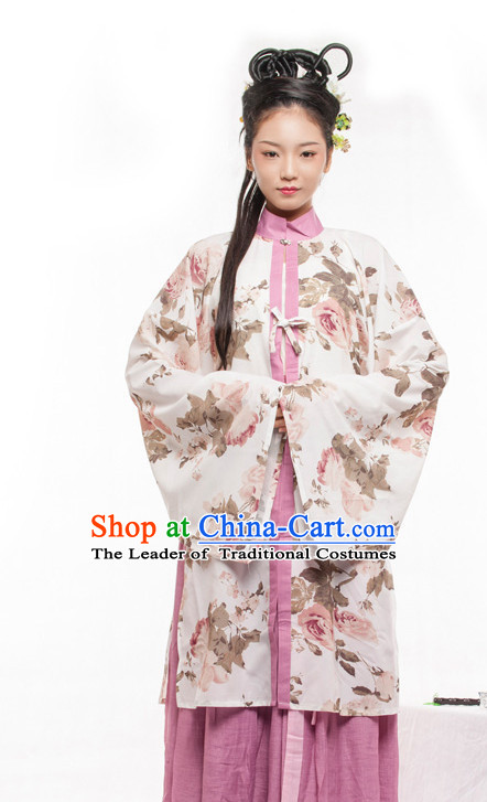 Chinese Ancient Ming Dynasty Spring Summer Costume China online Shopping Traditional Costumes Dress Wholesale Asian Culture Fashion Clothing and Hair Accessories for Women