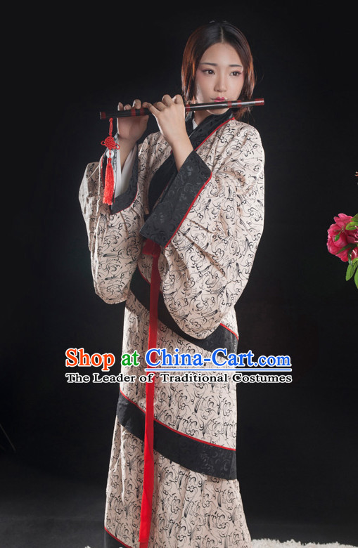 Asian Fashion Chinese Ancient Han Dynasty Lady Clothes Costume China online Shopping Traditional Costumes Dress Wholesale Culture Clothing and Hair Accessories for Women