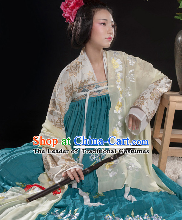 Asian Fashion Chinese Ancient Han Dynasty Lady Clothes Costume China online Shopping Traditional Costumes Dress Wholesale Culture Clothing and Hair Accessories for Women